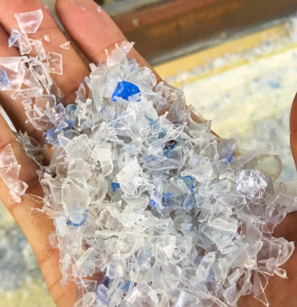 Plastic bottle flakes